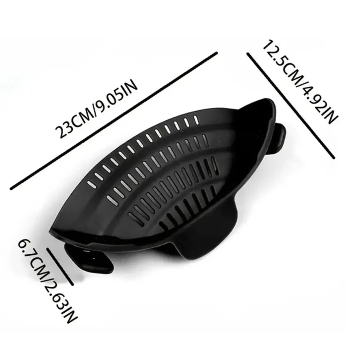 One piece of kitchen pot strainer pot strainer and adjustable clip on strainer for pots pans and bowls - Image 2
