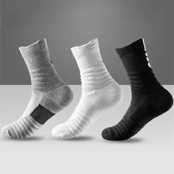 Unisex cotton short-long tube socks antislip breathable odor resistant available in sizes 39–45. - Image 5