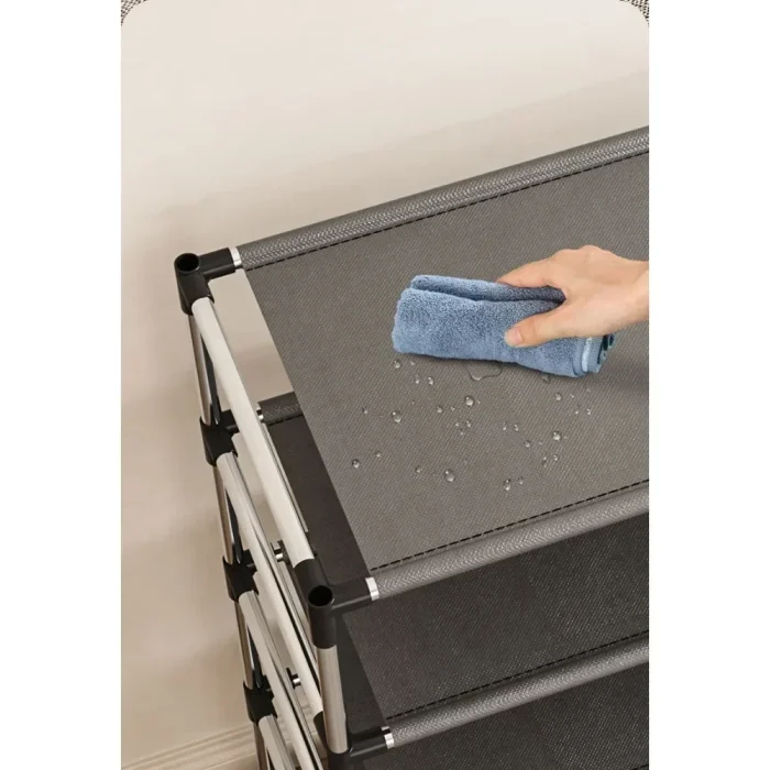 Stylish Shoe Rack Metal Simple Shoe Shelf Footwear Organizer - Image 6
