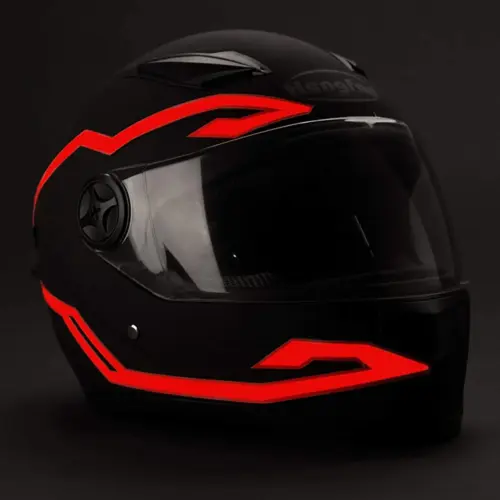 Motorbike Helmet LED Light Strip Decoration Accessories Kit with 3 Modes of LED Lights and USB Light for Night Riding Signal Helmet